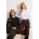 TRENDYOLMILLA ženska majica model Twoaw25Ts00001, crna-bela | Eponuda.com
