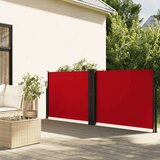 vidaXL Zložljiva stranska tenda rdeča 120x600 cm | Shoptok.si