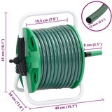  Samostojeći zeleni kolut za crijevo s crijevom od 30 m PVC | shoptok.hr
