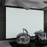 vidaXL Kuhinjska zaščitna obloga bela 90x60 cm kaljeno steklo | Shoptok.si