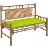 vidaXL Vrtna klop z blazino 120 cm bambus, (20804273) Cene