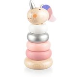 Zopa drveni prsteni za slaganje Unicorn pink | shoptok.hr