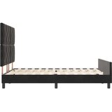  Krevet s opruga kutije s uzglavljem Crna 140 x 190 cm Baršun | shoptok.hr