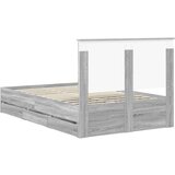  Konstrukcija postelje s predalom Siva Sonoma 120 x 200 cm, (5000121626) | Shoptok.si