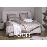 Joop! OBOJESTRANSKA POSTELJNINA WEAVE 140/200 cm mako saten peščene barve | Shoptok.si