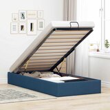  Otomanski okvir kreveta bez madraca plavi 100x200 cm od tkanine | shoptok.hr