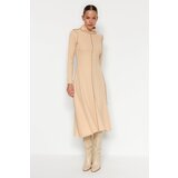 Trendyol Stitched A-Line/A bell-shaped Thessaloniki/Knitwear-Look Midi Dress | Shoptok.si