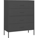  The Living Store Predalnik antracitna 80x35x101,5 cm jeklo - Predalnik, (21450350) | Shoptok.si