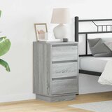  Noćni ormar s ladicama Siva 39 x 34,5 x 65 cm Konstruirano drvo | shoptok.hr