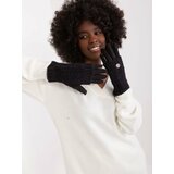 Fashion Hunters Black two-piece winter gloves Cene'.'