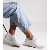Cross Jeans White women's sneakers with thick soles | shoptok.hr