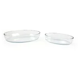 Set od 2 vatrostalne ovalne posude za pečenje 3200cc/1550cc