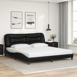  Krevet s madracem Hvar crni 180 x 200 cm od umjetne kože | shoptok.hr