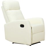 HOMCOM Relax fotelj nagibni 170° z nastavljivim naslonom za noge Ergonomsko usnje 65 × 92 × 100 cm krem barve, (20745051) Cene
