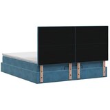  od pjene s madracem i LED-om Tamno plava 140 x 200 cm - Tamno plava 140 x 200 cm Prošiveno gumbima | shoptok.hr