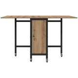  Sklopivi blagovaonski stol s kotačićima 130 x 80 x 76,5 cm | shoptok.hr
