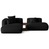 Micadoni Črna kotna sedežna garnitura (levi kot) Martina – Home | Shoptok.si