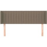  Vzglavje z ušesi taupe 147x16x78/88 cm blago, (20932495) | Shoptok.si