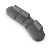 Milo Casa Siva sedežna garnitura iz šenilje desni kot 428 cm Paolo – | Shoptok.si