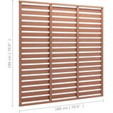 PANEL za ogradu WPC 180 x 180 smeđi | shoptok.hr