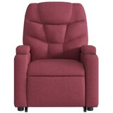  Masažni naslonjač na podizanje od tkanine crvena boja vina | shoptok.hr
