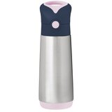 b.box Termovka za pitje s slamico 500 ml – indigo/rožnata | Shoptok.si