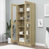  Vitrina boja hrasta 82,5 x 30,5 x 185 cm konstruirano drvo | Eponuda.com