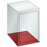 LISTA Prazno ohišje za predalnik, zunanje mere ŠxG 564 x 572 mm, višina 800 mm, svetlo modra | Shoptok.si