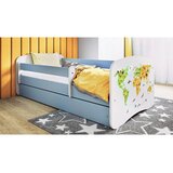 MID.YOU Dječji krevet Dreamy karta 160x80 sa madracem s ladicom Plava | shoptok.hr