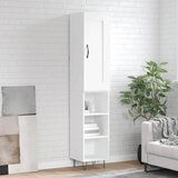The Living Store Visoka omara bela 34,5x34x180 cm inženirski les - Visoka Omarica, (21429236) Cene
