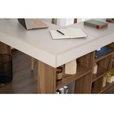 Hanah home Pisalna miza v orehovem dekorju 120x130 cm Vesper – | Shoptok.si