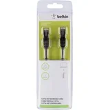 A3L793BT02MBKHS RJ45 omrežni kabel\, Patch kabel CAT 5e S/FTP 2.00 m črna z zaščitnim zapornim zatičem 1 kos, (20415363)