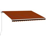 Tenda na ručno uvlačenje 400 x 300 cm narančasto-smeđa | shoptok.hr