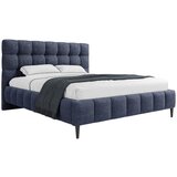 MID.YOU OBLAZINJENA POSTELJA 180 cm x 200 cm , les, tekstil, leseni material modra | Shoptok.si
