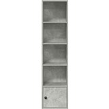 vidaXL Knjižna omara betonsko siva 31x24x127 cm inženirski les | Shoptok.si
