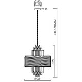  Luster na lancu MARGOT 9xE14/40W/230V hrom | Eponuda.com