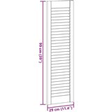 vidaXL Vrata za omarico z letvicami 4 kosi 99x29,5 cm trdna borovina | Shoptok.si