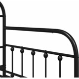 Krevet na kat Crna 100 x 200 cm Čelik s prahom premazan | shoptok.hr