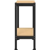  Radne klupe s policom Crna 81 x 41 x 145 cm Konstruirano drvo | shoptok.hr