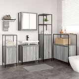  Set kupaonskog namještaja od 5 komada sivi Sonoma drveni | shoptok.hr