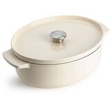 Kitchenaid Bräter mit Deckel Gusseisen 30cm, oval, creme Cijene
