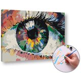  Slikanje po številkah "Barvito oko" - nizka težavnost | Shoptok.si