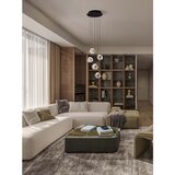 Nova Luce Mat crna metalna LED viseća svjetiljka s mogućnosti zatamnjivanja sa sjenilom od akrilnog stakla ø 30 cm Ifos – | shoptok.hr