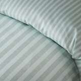 Catherine Lansfield Zelena 3-dijelna posteljina za bračni krevet 200x200 cm Epping Textured Stripe – | shoptok.hr