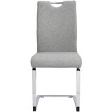 CARRYHOME nihajni stol, kovina, tekstil siva | Shoptok.si
