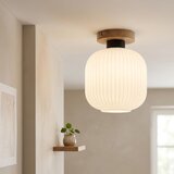  Stropna svetiljka HARMA WOOD 1xE27/15W/230V hrast/bela prečnik 20 cm | Eponuda.com