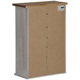 vidaXL Viseći ormarić HALDEN s kliznim vratima bijeli 49x22,5x70cm bor | shoptok.hr