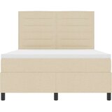 Box Spring Krevet s Madracem Krem 140x190 cm Tkanina | shoptok.hr