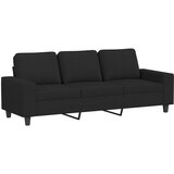 4-dijelni set sofa crni od tkanine | shoptok.hr