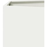  Vrtna sadilica bijela šesterokutna 104 x 90 x 45 cm čelična | Eponuda.com